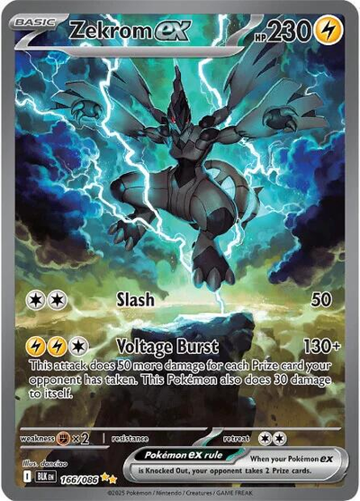 Zekrom ex SIR Pokemon card